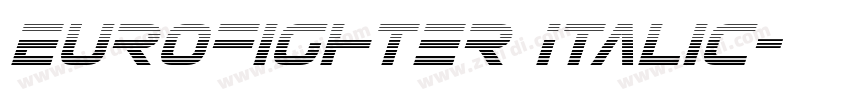 Eurofighter Italic字体转换
